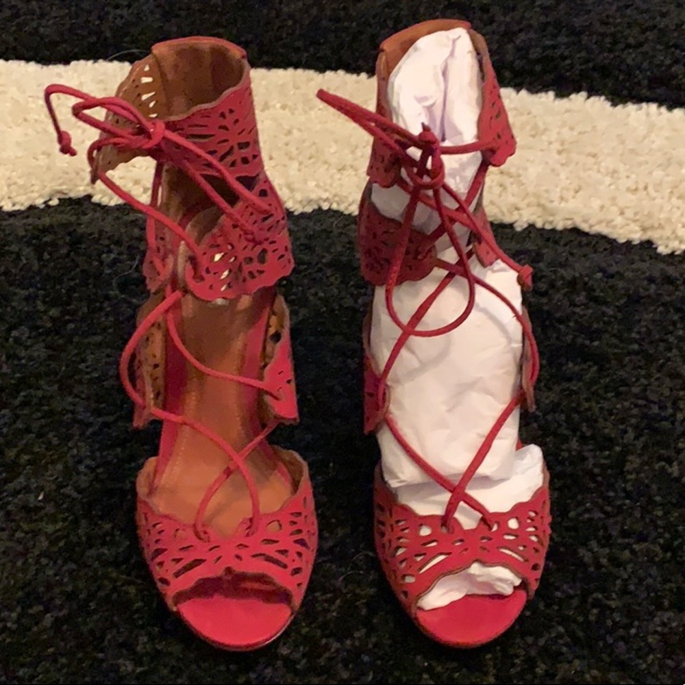 Scultz Clara Ruby Lace-up Heels 👠